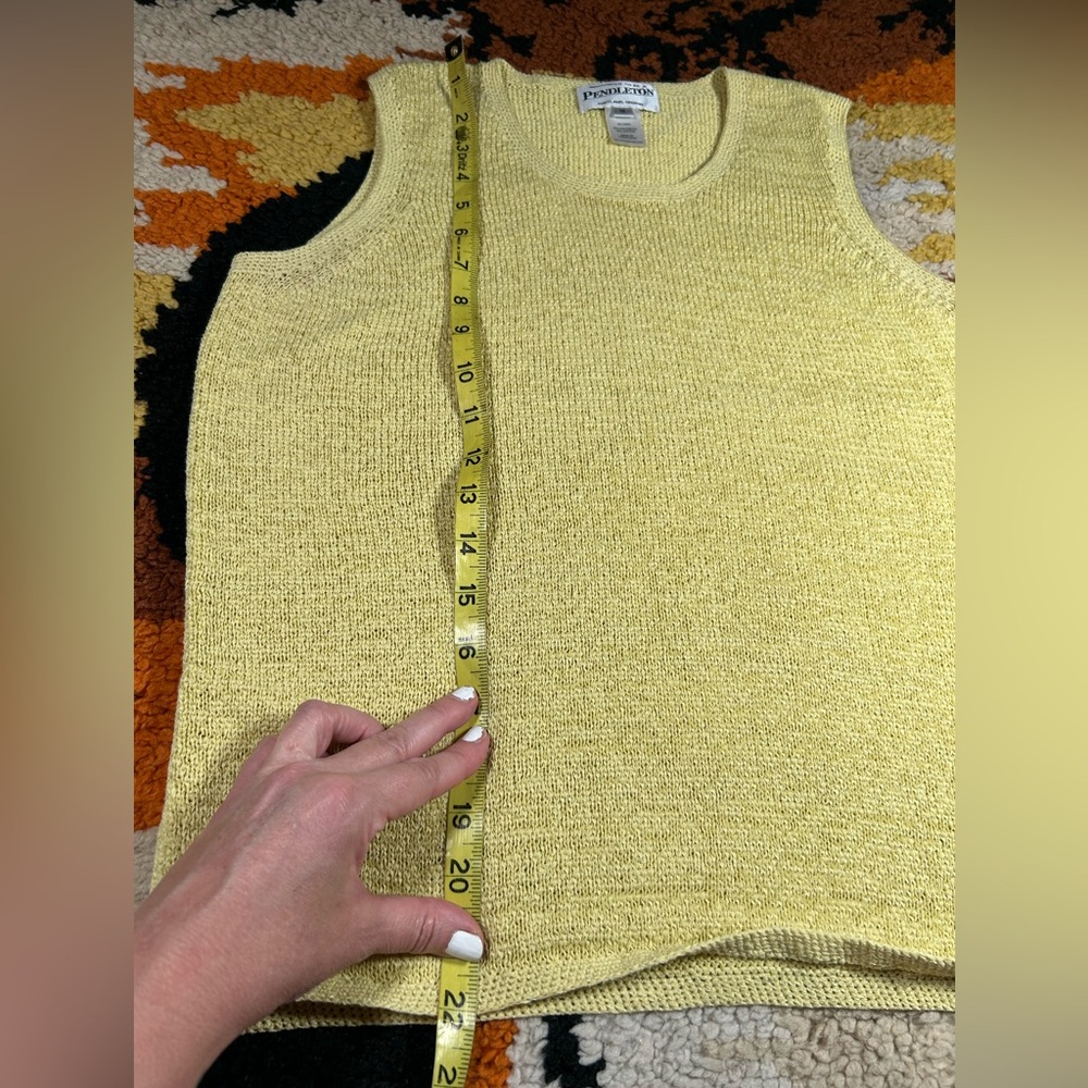 Pendleton, Vintage, Yellow Tank!! - image 5
